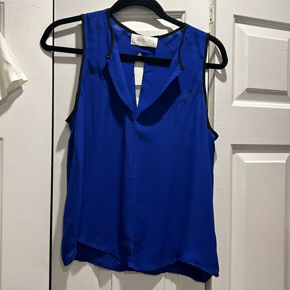 A.L.C. Royal Blue Sleeveless Blouse, Size Small - Picture 4 of 11